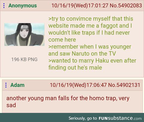 Anon falls for the homo trap