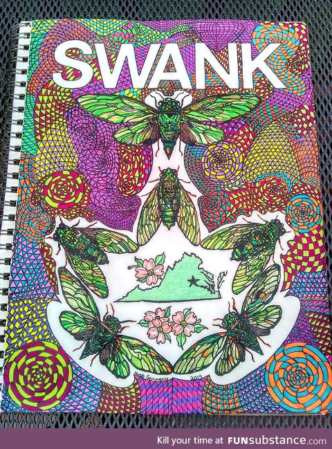 Recently finished this piece of freehand psychedelic art for an independent