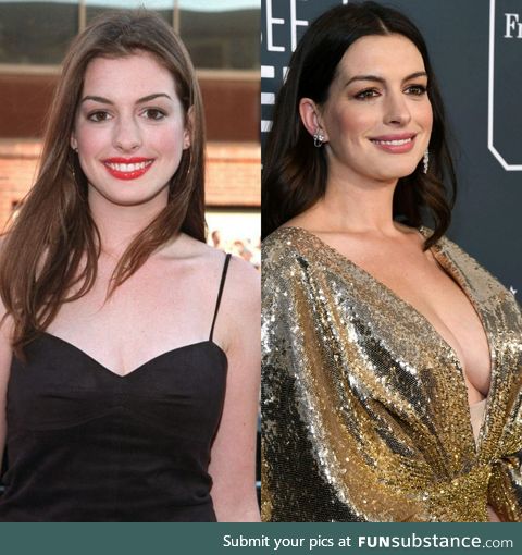 Anne Hathaway, 2001 and 2020