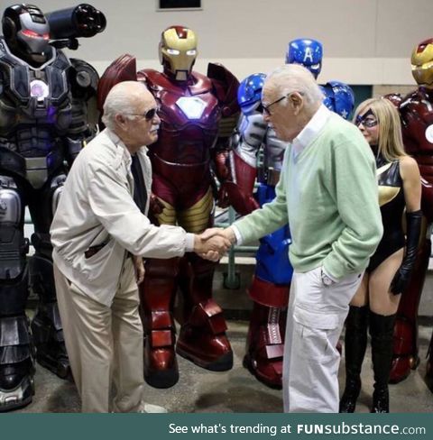 Stan Lee meeting Stan Lee