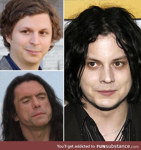 Jack White looks like Michael Cera dressed up as Tommy Wiseau