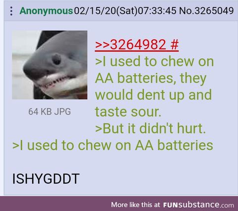 Anon tries a treat