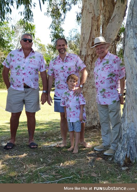 Lucky enough to have 4 generations in a photo for father's day here in Australia