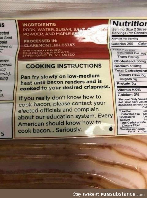 This package of bacon keeps it a little too real