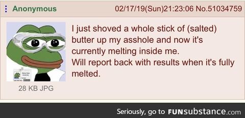 Anon preforms a experiment