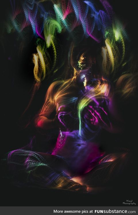 Aura, Krzysztof Wasylkowski, lightpainting photography, 2019