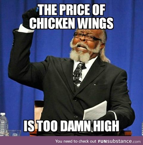 That will be $18 for seven wings