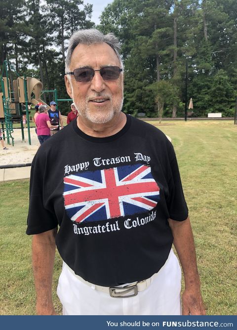 British Ex-Pat this morning at a parade