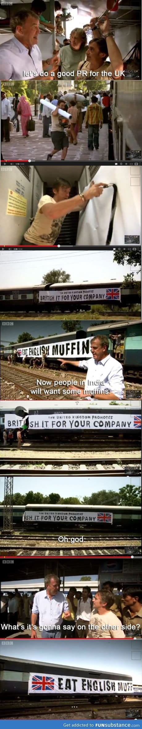 Top Gear does advertising