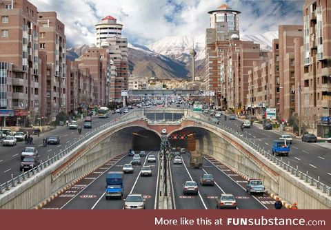 An Iranian street (Tehran)