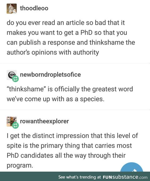 One PhD to rule them all, Doctor