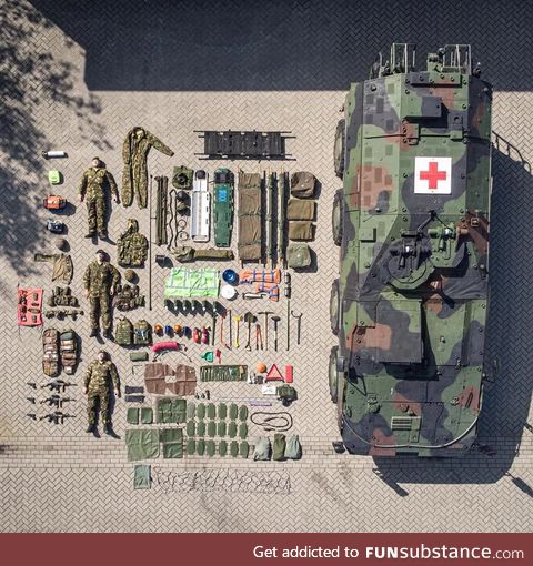 Contents of a Boxer MRAV of the Royal Netherlands Army