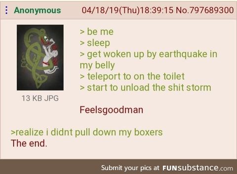 Anon takes a shit