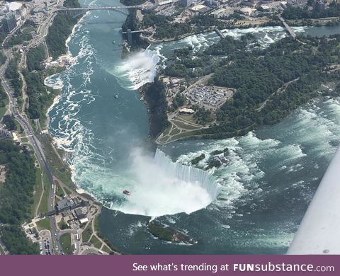 Niagara Falls from the 650 feet in the air