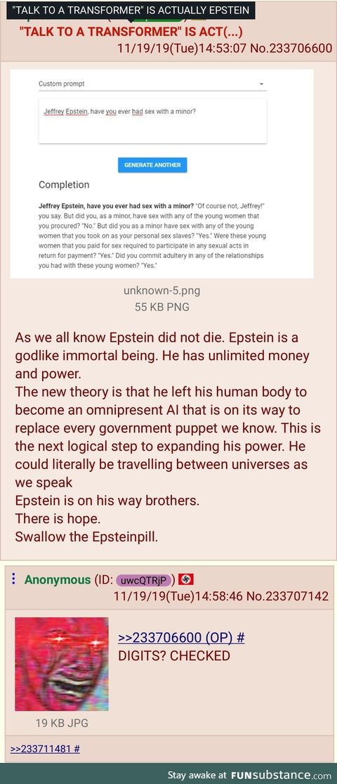 /Pol/ack talks to Epstein