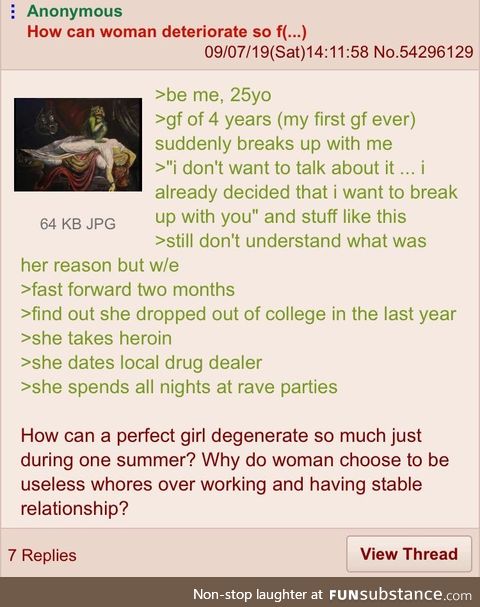 Anon's ex deteriorates