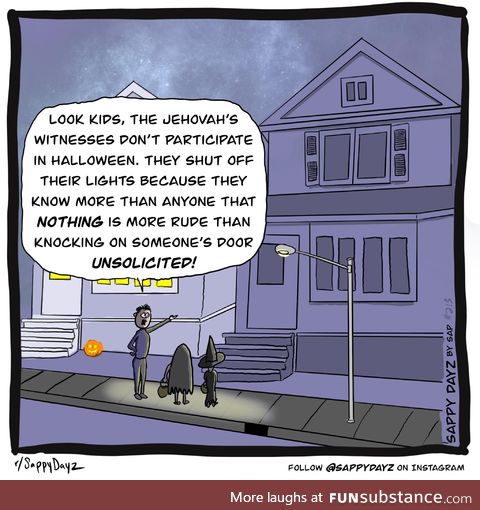 Jehovah’s witnesses on Halloween