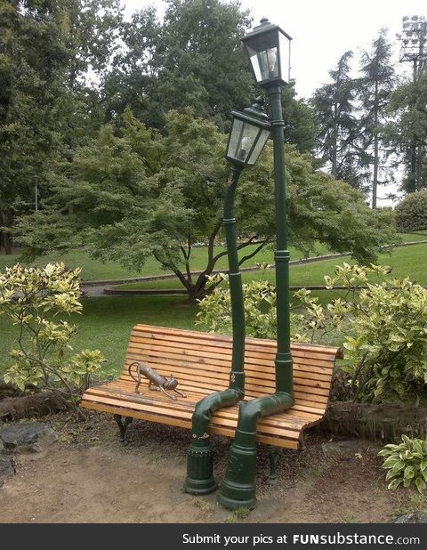 TWO LAMPS IN LOVE at Parco del Valentino in Turin, Italy