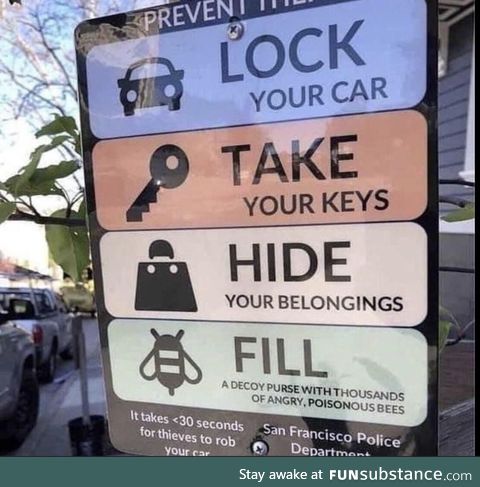 It’s no wonder why San Francisco has low auto theft