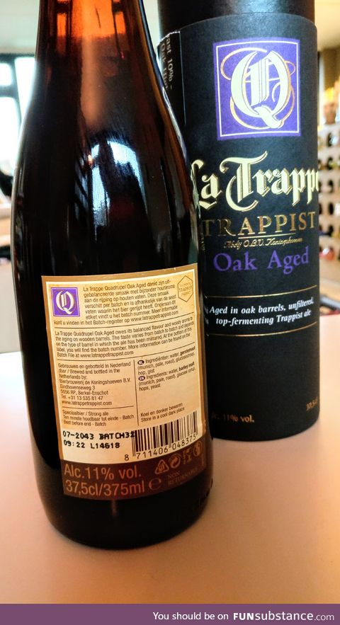 La Trappe Quad, best before 07-2043