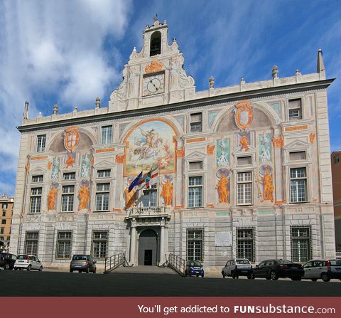 Palace of Saint George - Genoa, Italy. Built 1260. Genoa was the birthplace of Columbus.