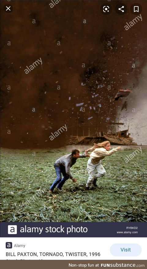 This stock photo makes it look like they're running away from a tornado of watermarks