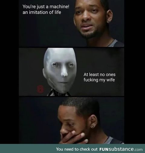 No one told Will Smith that this robot is savage