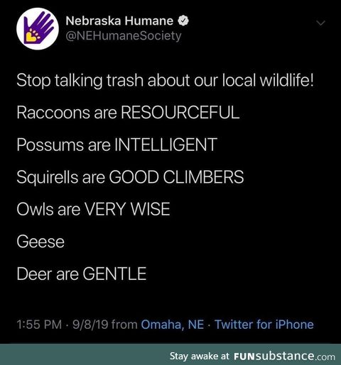 Respect our wildlife