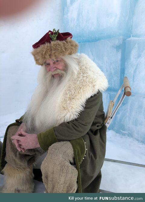 Swedish Santa at the Ice Hotel