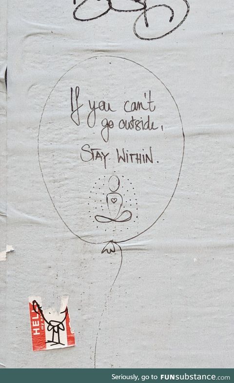 Wisdom from Wuppertal. Peace!