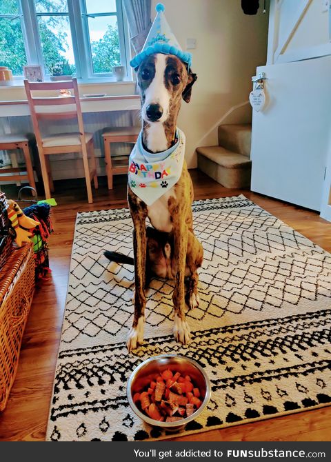 Steak and carrots for his 2nd birthday