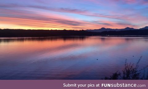 A beautiful sunset in Bainbridge Island, WA