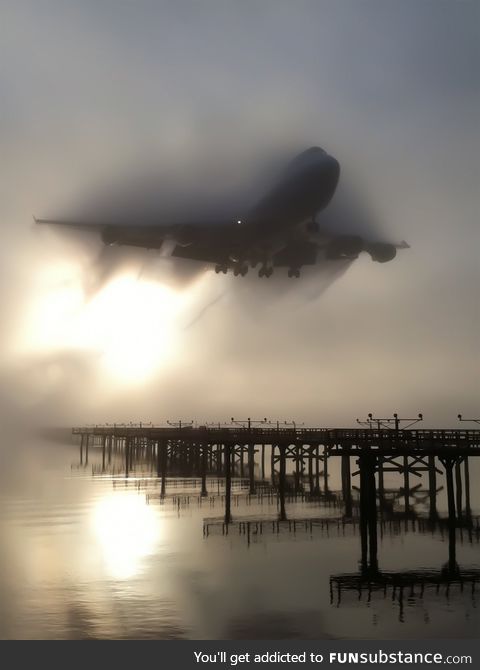 Breaking through the fog.