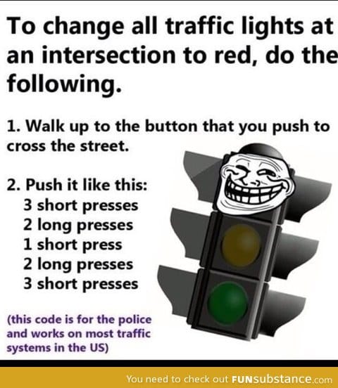 Intersection light prank