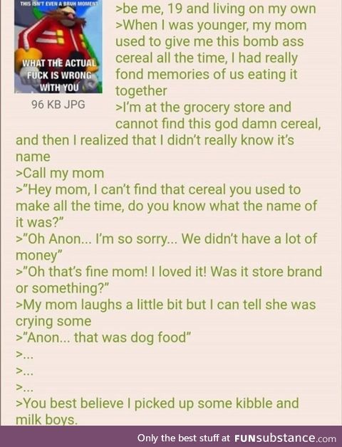 Anon buys cereal