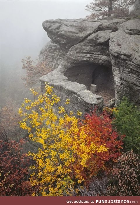 Nature made this stone cave