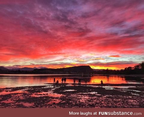 A sunrise in New Zealand