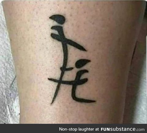 It means friendship in chinese