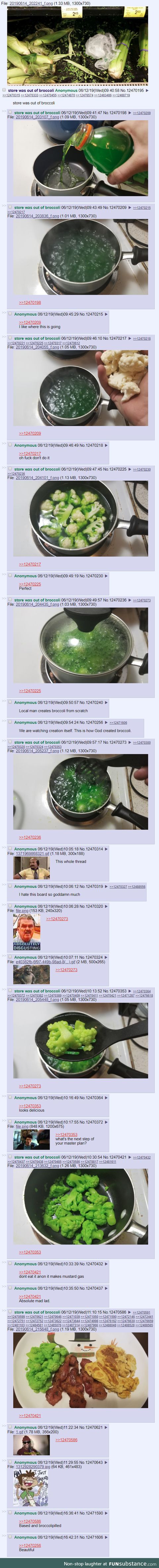 /ck/ wants broccoli