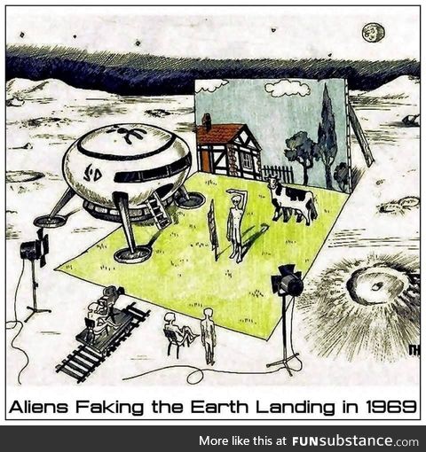 Aliens Faking the Earth Landing in 1969