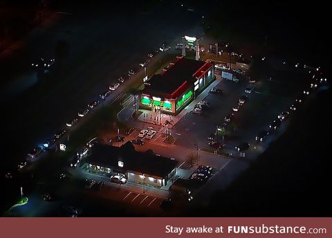 Another quarantine Friday at the krispy kreme doughnut drive thru... 50 cars deep