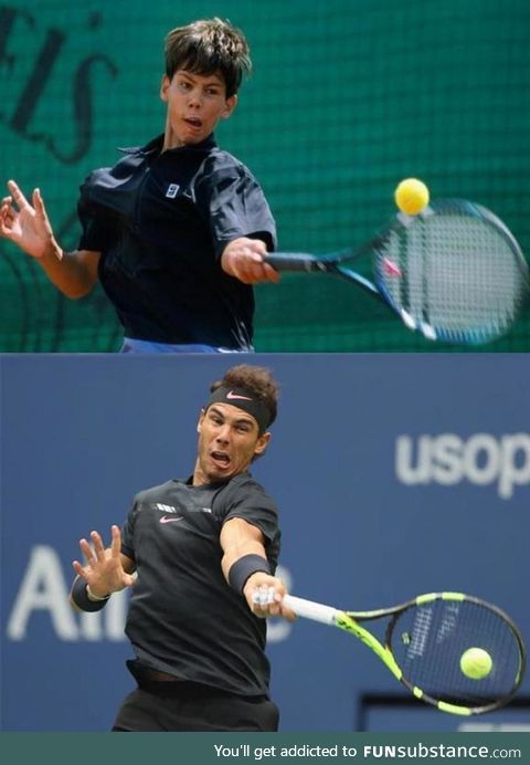 Rafael Nadal - 2002 vs 2019