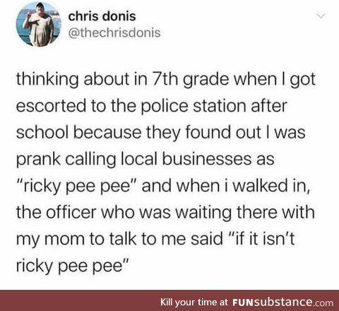 The legend of Ricky PeePee?