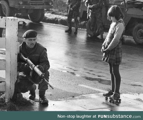 Just out for a skate, North Ireland, circa 1972