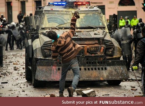 Clashes continues between the police and protesters in various parts of Ecuador due to