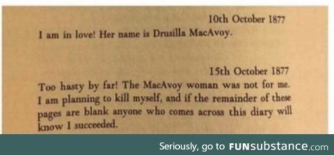 This diary from 1877 perfectly captures single dating life in 2019