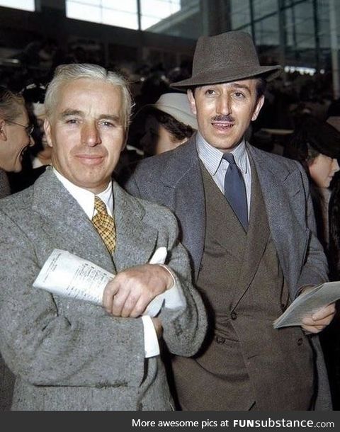 Charlie Chaplin and Walt Disney