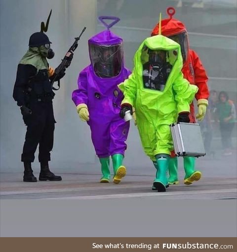 The teletubby biohazard squad