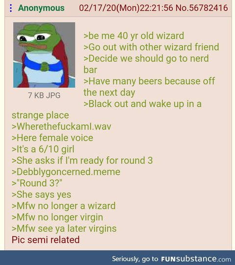 Anon flexes his chad skills