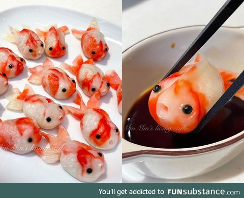 The goldfish are dumplings!